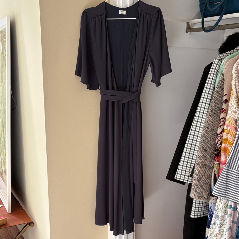 Wilfred Black Wrap Dress